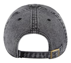 Denim Embroidered Hat — BLACK 2