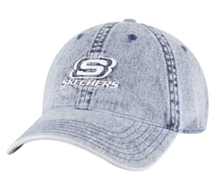 Denim Embroidered Hat — DENIM 1
