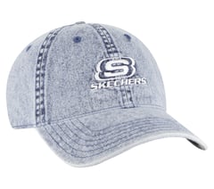 Denim Embroidered Hat — DENIM 4