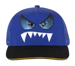 Skechers Monster Eyes Trucker Hat — BLUE  /  BLACK 3