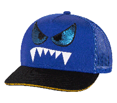 Skechers Monster Eyes Trucker Hat — BLUE  /  BLACK 1