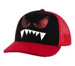 Skechers Monster Eyes Trucker Hat — RED 1