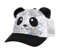 Skechers Sequin Panda Hat — SILVER / BLACK 1