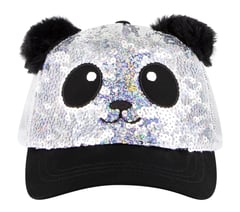Skechers Sequin Panda Hat — SILVER / BLACK 3