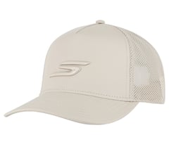 Essentials Trucker Hat — OFF WHITE / BROWN 1