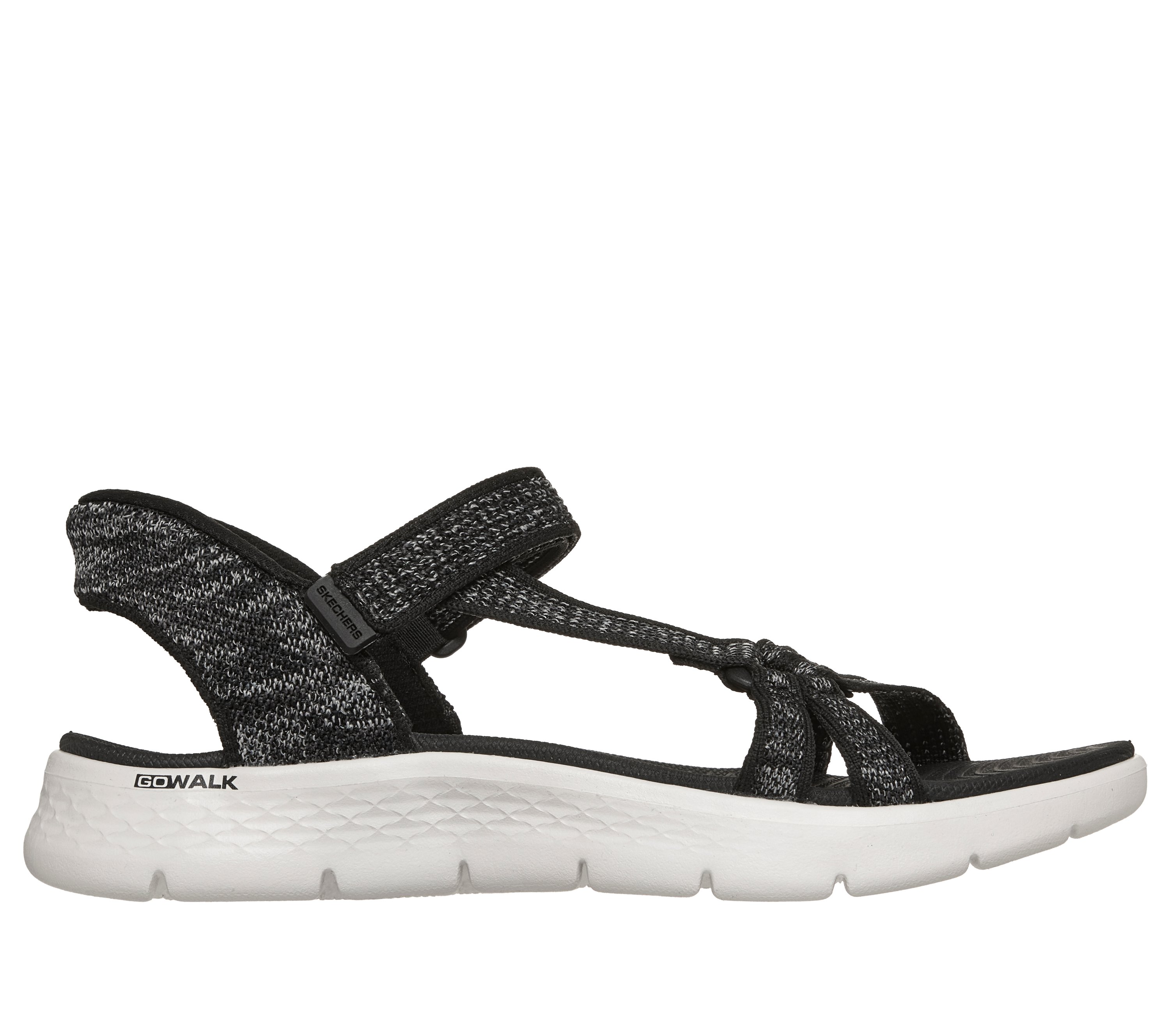 ?B2G1 SKECHERS Black Round Toe Buckled Back Strap Sandals Skechers Slip-ins: GO WALK Arch Fit 2.0 Sandal - Candace main image 2