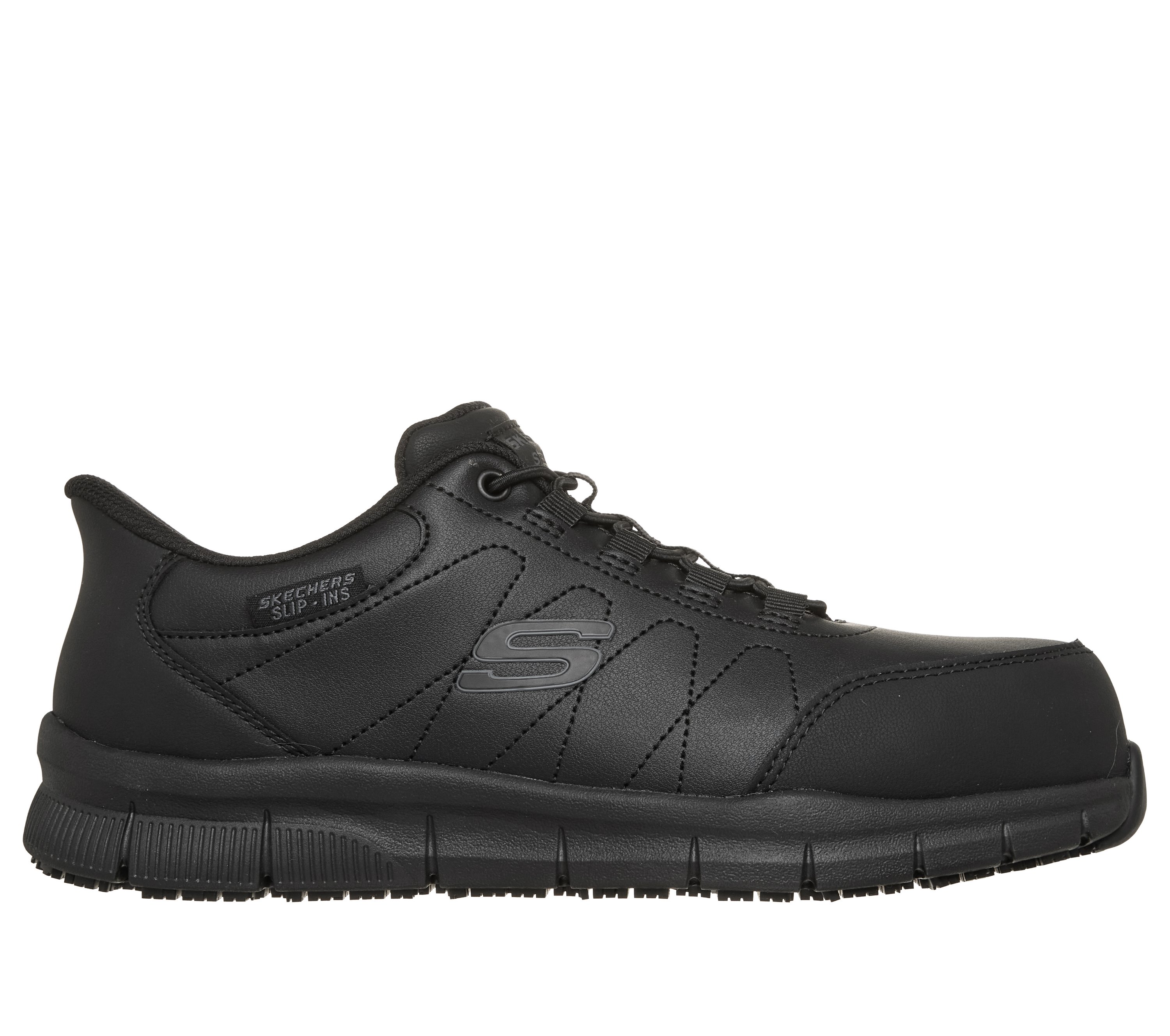 Skechers Nampa Mens 10.5 Black Non-Slip on‎ ShoesSole Memory Foam Skechers Slip-ins Work Slip-Resistant: Nampa - Portar main image 2