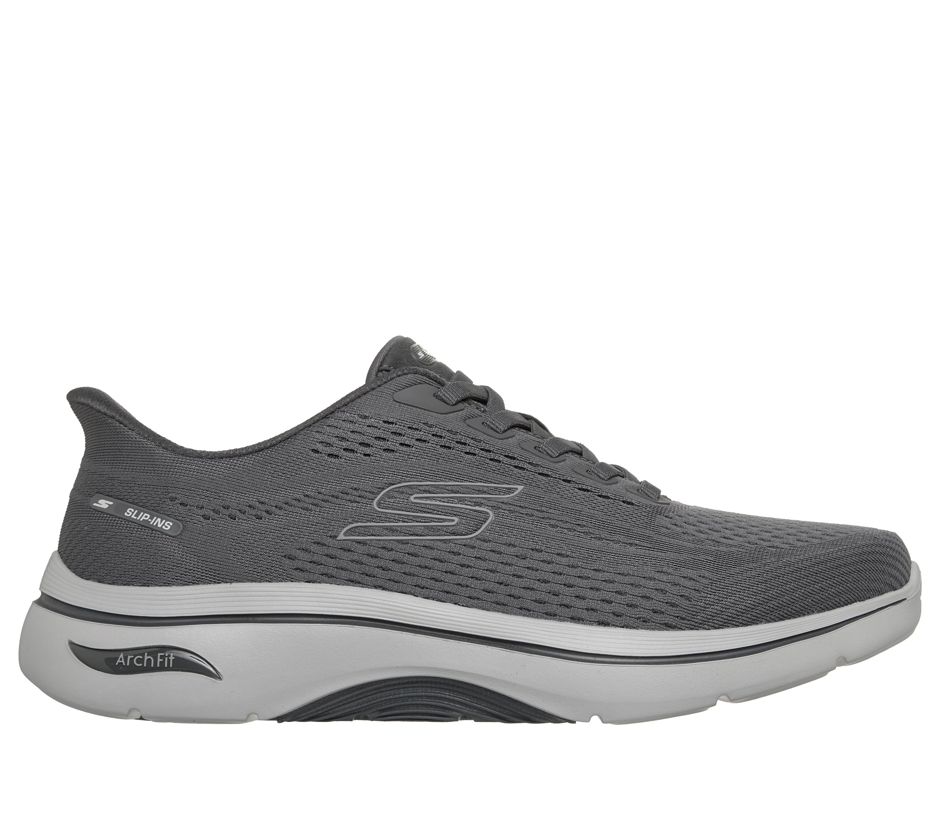 Charcoal Mens Safety Toes Shoes Skechers Sz 9.5 M 200013/ Char Gray New Skechers Men main image 3