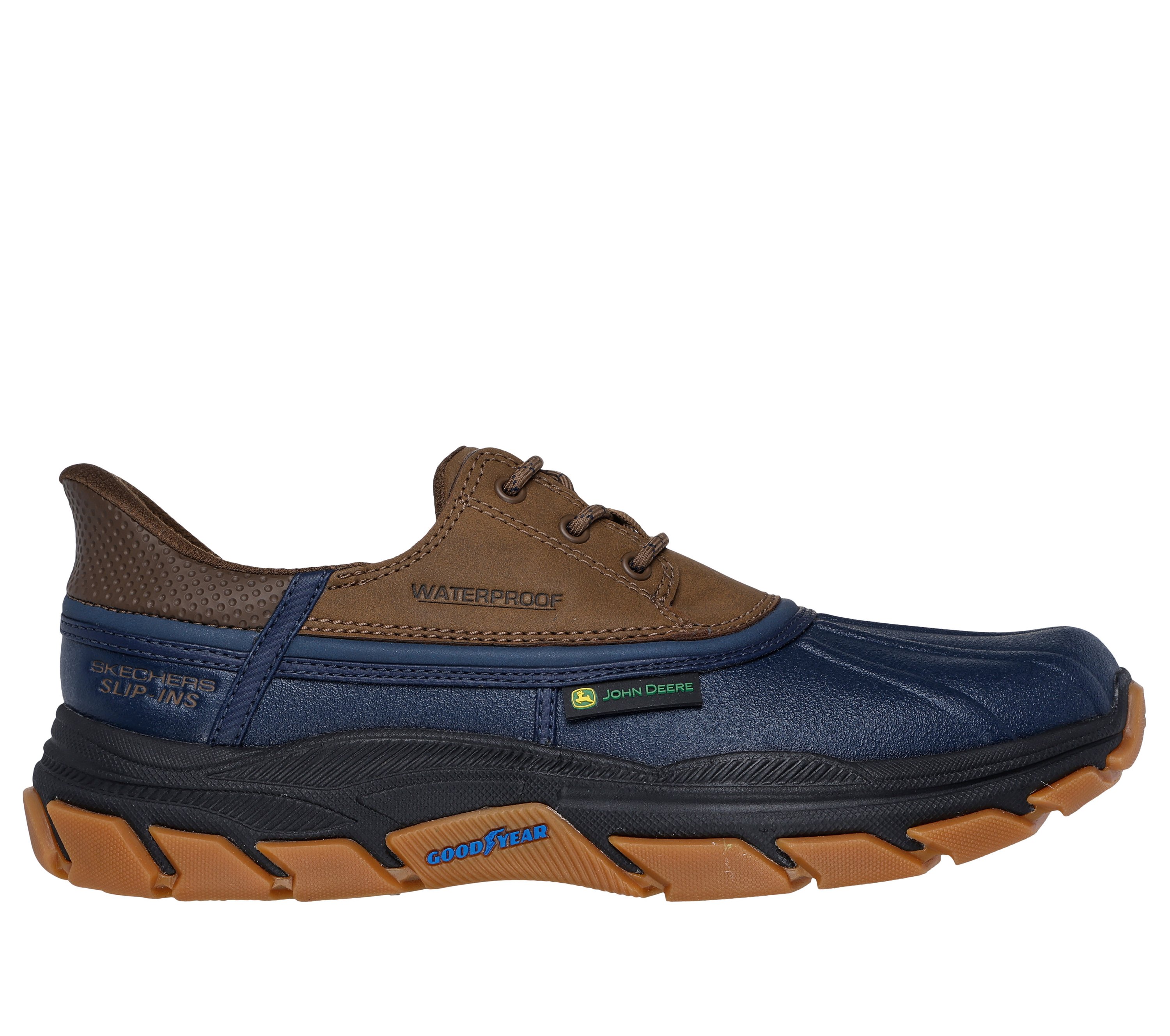 Skechers Men John Deere Slip-ins Fairport-Dumars Fisherman Sandals Brown Size 8 Skechers Slip-ins John Deere Waterproof Relaxed Fit  main image 2