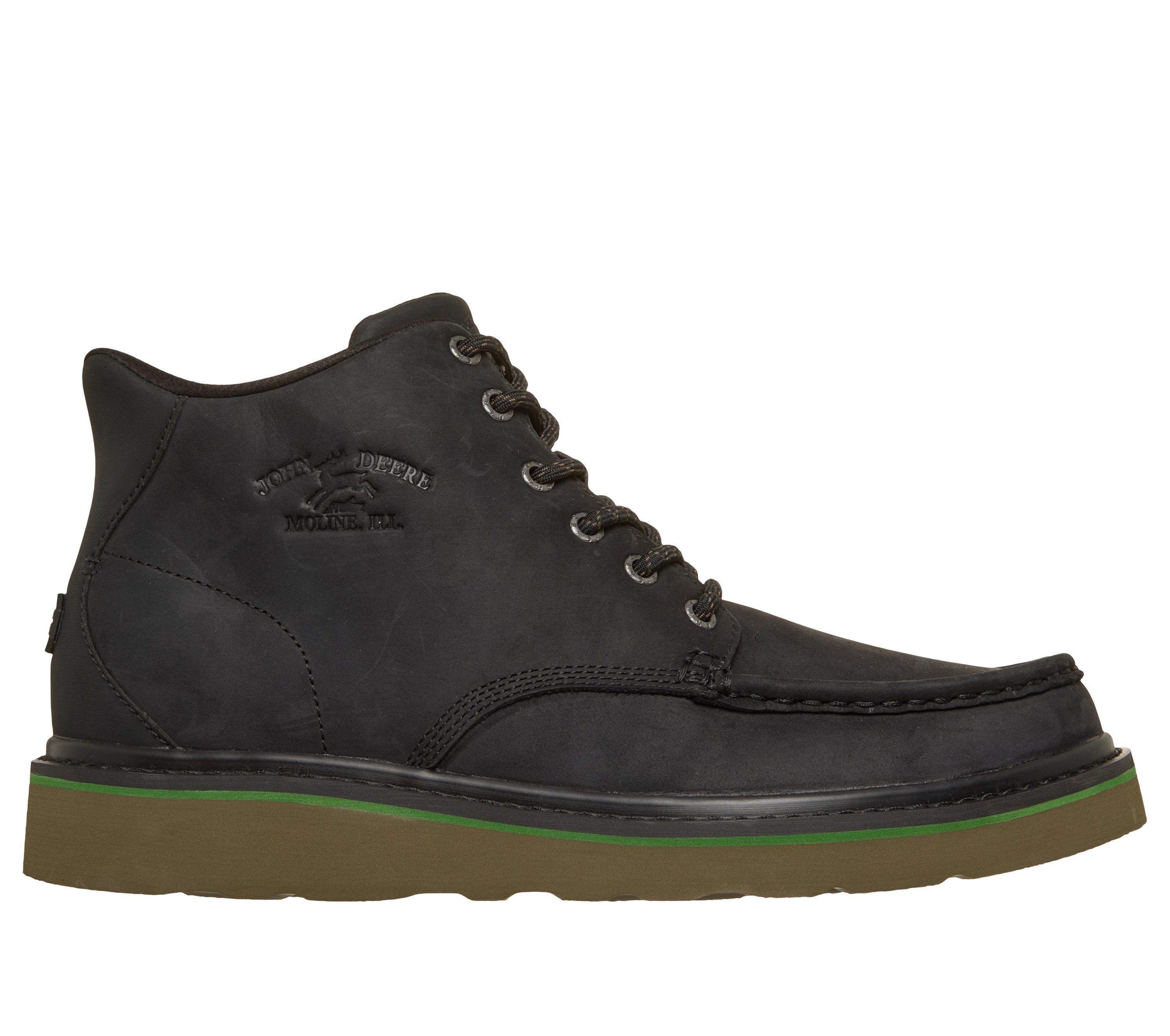 SKECHERS Denton Westlee Combat Boots Moc Toe Lace Up Shoes 62965 Mens Size 11 Skechers Work Men main image 2
