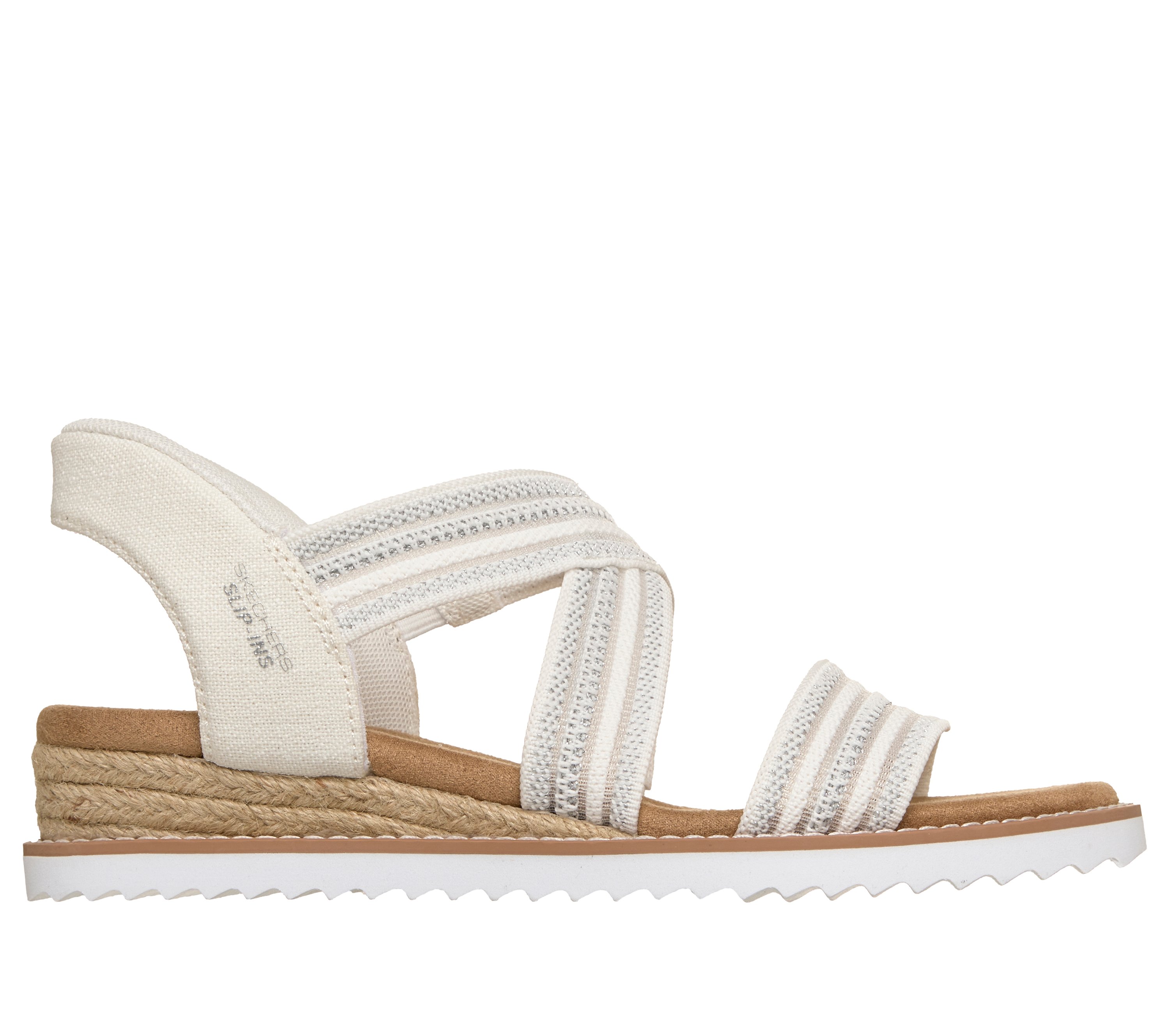 Skechers Slip-ins: BOBS Desert Kiss - Lavish Leap - WHITE
