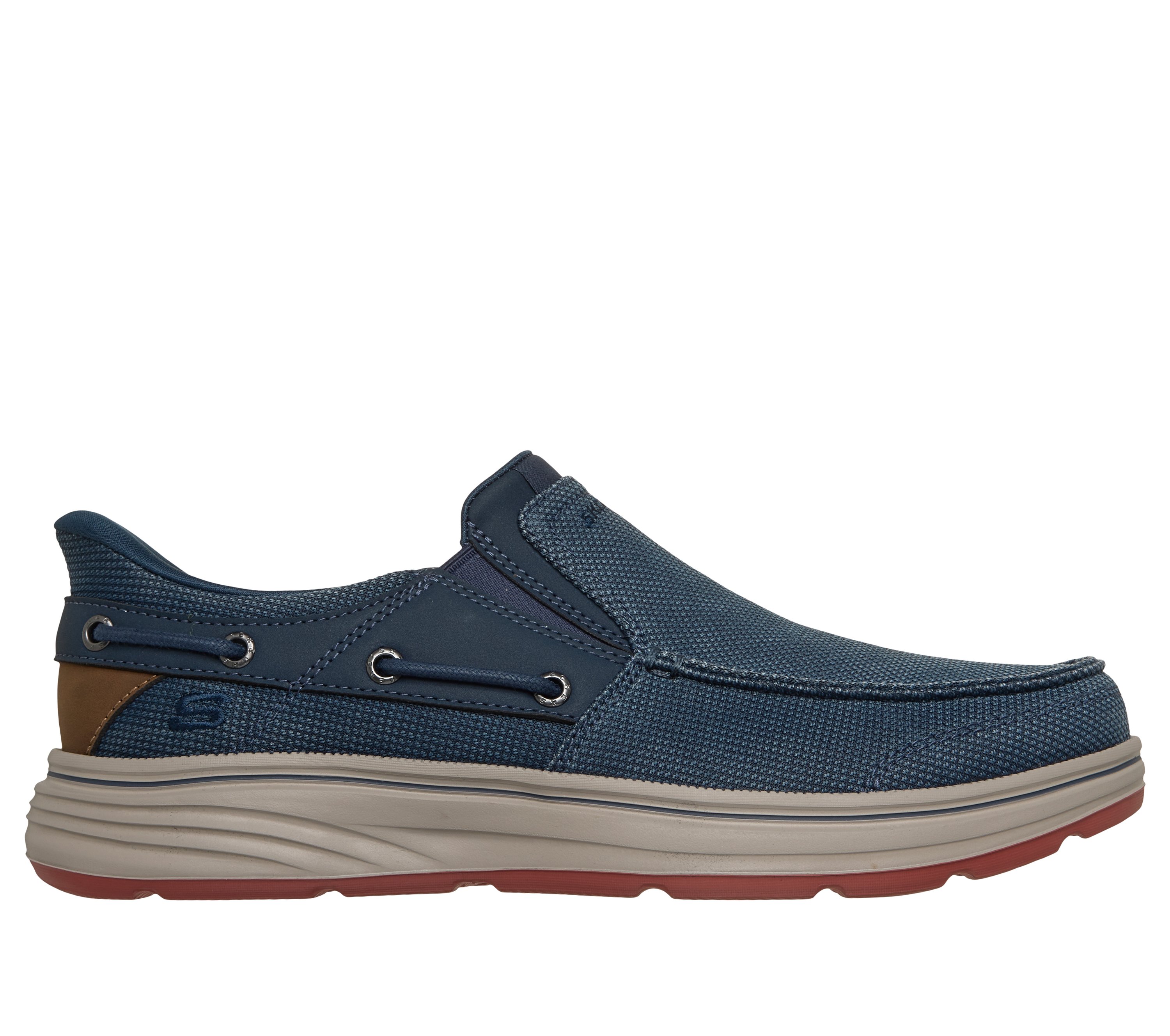 Skechers Slip-ins Relaxed Fit: Troutt - Rustic - NAVY