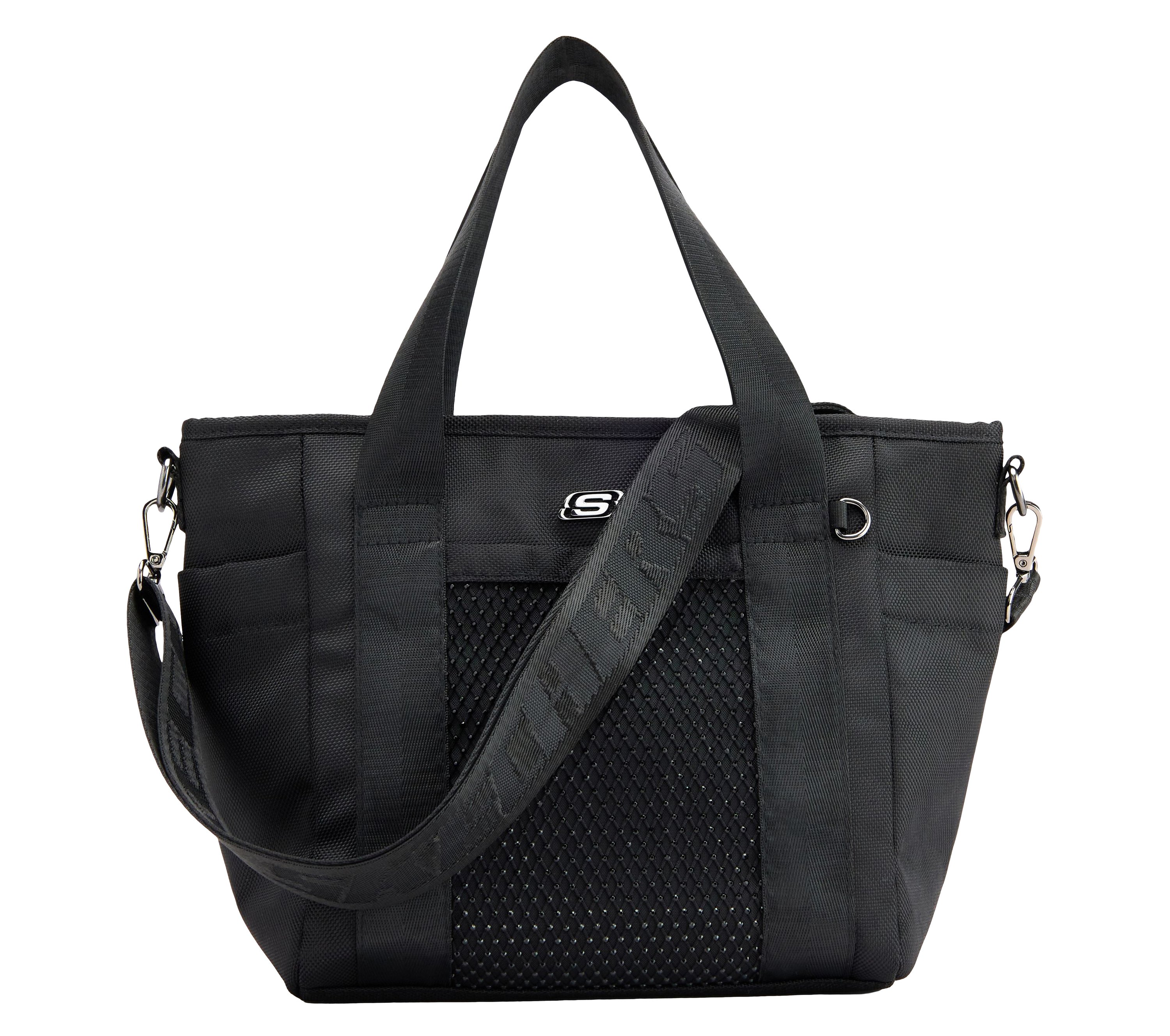 sango350904商品☘️ Rhinestone Pocket Tote - BLACK