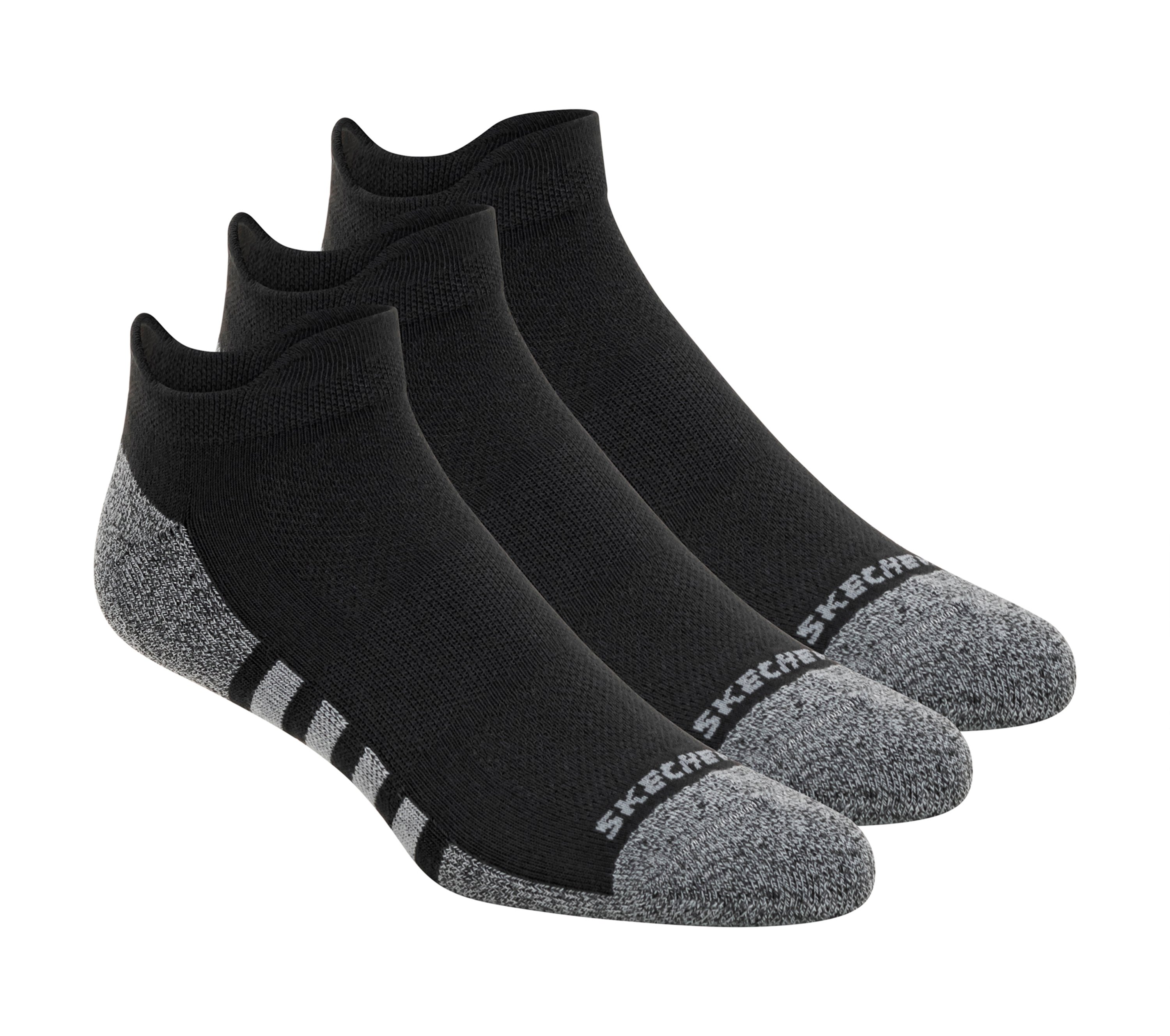 Lowcut Heel Tab Work Socks - 3 Pack - BLACK