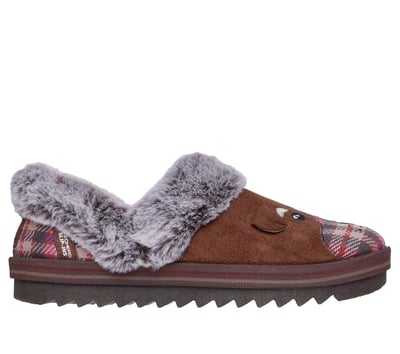 Skechers Slip-ins: BOBS Cozy Kiss - Plaid Pup