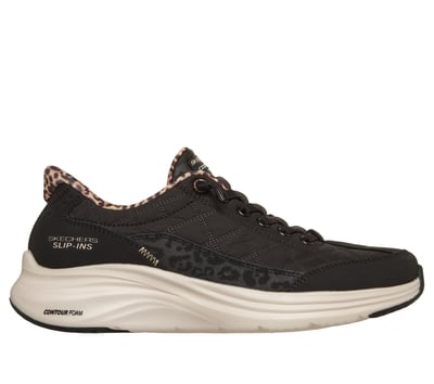 Skechers Slip-ins: Contour Foam - Cozy Fit Leopard Dream