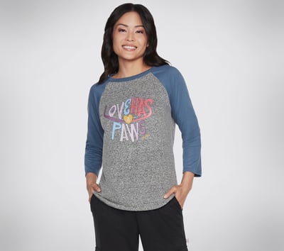 スケッチャーズ ボブス ラブ ハズ ベースボール Tシャツ（USサイズ）