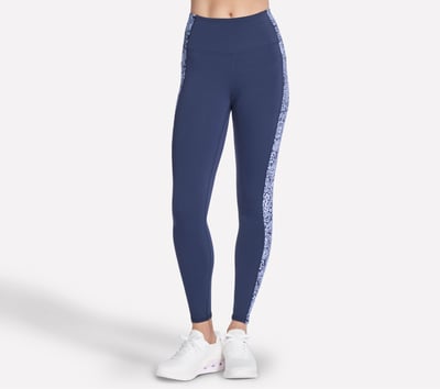 GO WALK Indigo Paisley Full Length High-Waisted Legging