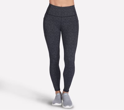 GO WALK Full Length High-Waisted Daisies Legging