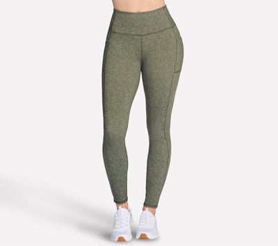 GO WALK Full Length High-Waisted Daisies Legging
