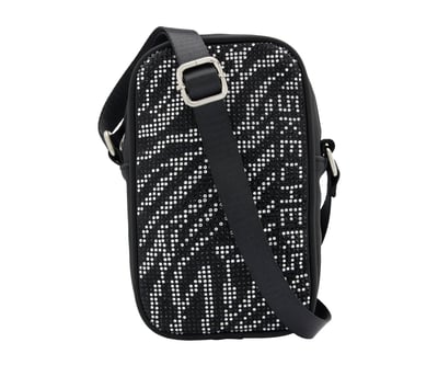 Rhinestone Zebra Phone Bag