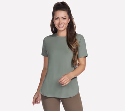 GO WALK Luxe Rib Tunic Tee