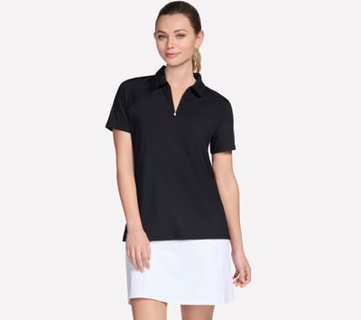 GO GOLF Short Sleeve Birdie Zip Front Polo