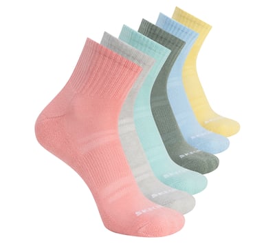 6 Pack Core Quarter Large Socks