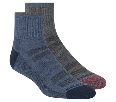Mens Trail Quarter Coolmax Socks - 2  Pack