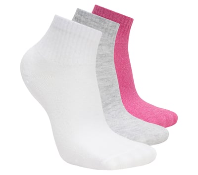 3 Pack Quarter Crew Socks