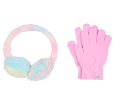 Tie Dye Heart Earmuff and Glove Set