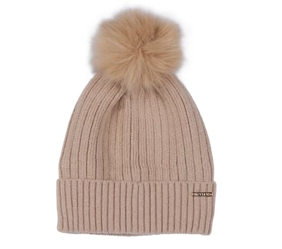 Metallic Ribbed Beanie Hat