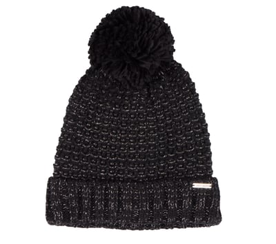 Reverse Stitch Pom-Pom Beanie