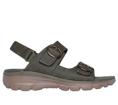 Emerald Metallic 3-Buckle Mondo Sandal