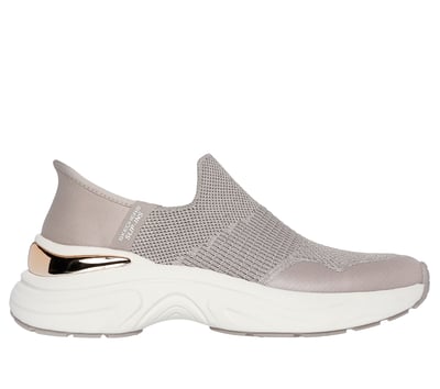 【未使用級】スケッチャーズ スニーカー 厚底 ウェッジ ゴールド エアー 24 SKECHERS スケッチャーズ スニーカー レディース 白 厚底 秋