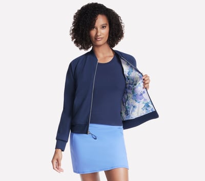 GO WALK Seascape Floral Reversible Jacket