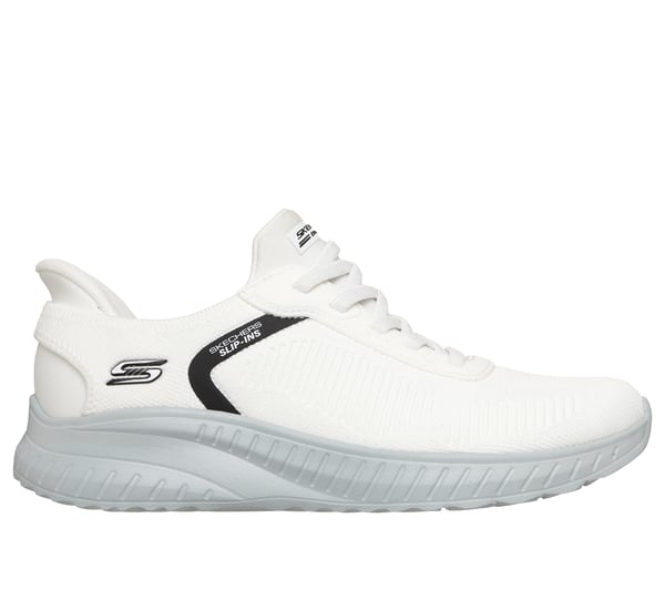 Skechers Slip-ins: BOBS Sport Squad Chaos — BLANCO / GRIS