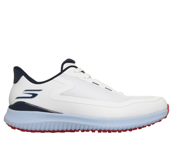 Skechers Slip-ins: GO GOLF Flight — WHITE / NAVY