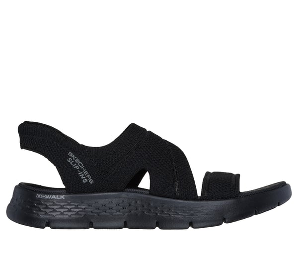 Skechers Slip-ins: GO WALK Flex Sandal - Enticing — BLACK