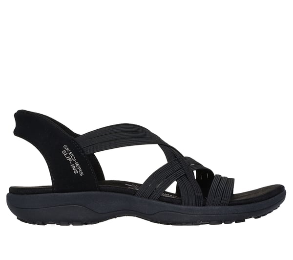 Skechers Slip-ins: Reggae Slim - Simply Stretchy! — BLACK
