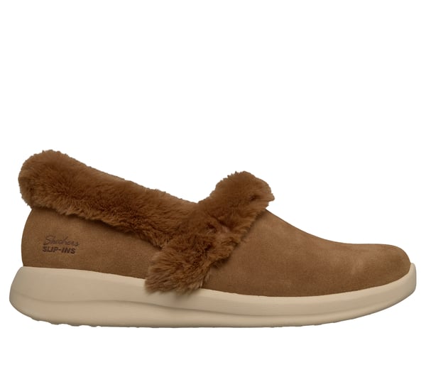Skechers Slip-ins: Cozy Escape - Snowy Bliss — CHESTNUT