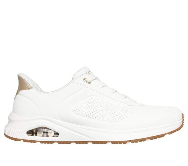 Skechers Slip-ins Relaxed Fit: Arch Fit UNO - Relaxing On Air — WHITE