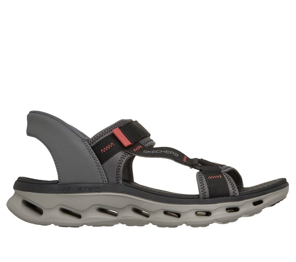 Skechers Slip-ins: GO WALK Glide-Step 2.0 Sandal - Gerry — GRAY / RED