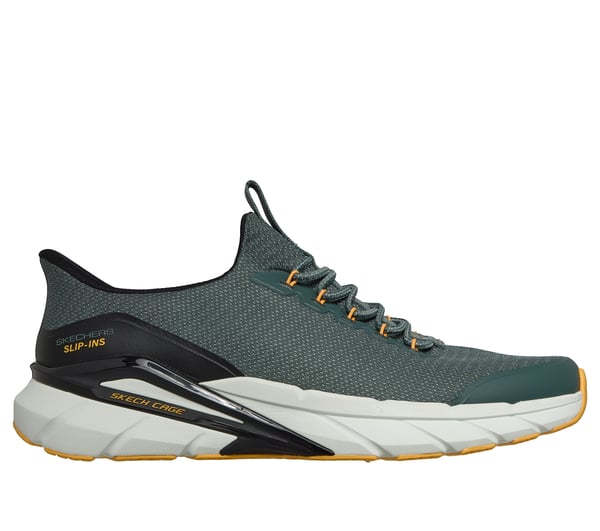 Skechers Slip-ins: Skech Cage - Covra — GRAY / YELLOW