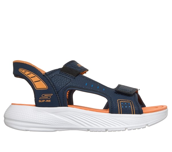 Skechers Slip-ins: Microspec-Splash - Hydro Ease — NAVY / ORANGE