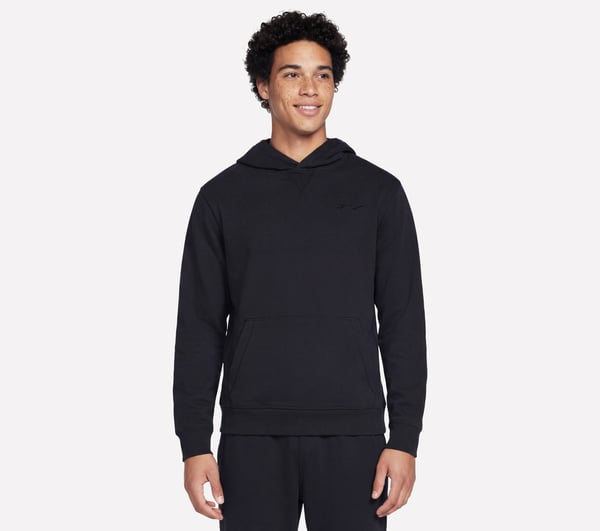 Elevated Terry Hoodie — BLACK