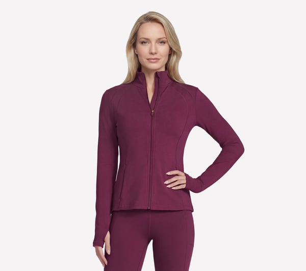 GO WALK Jacket — BURGUNDY / PINK