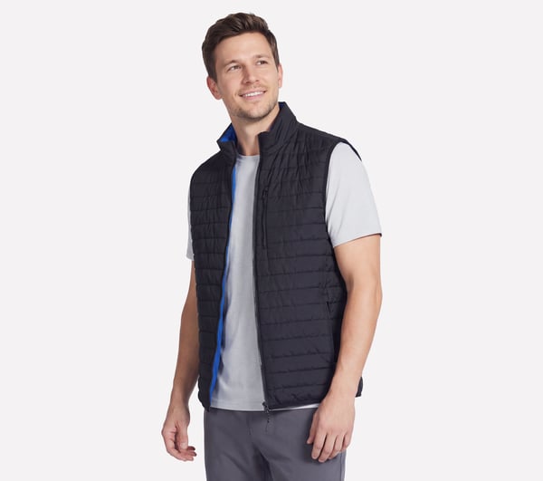 GO SHIELD Cozy Fit Altitude Reversible Vest — BLACK / ROYAL BLUE