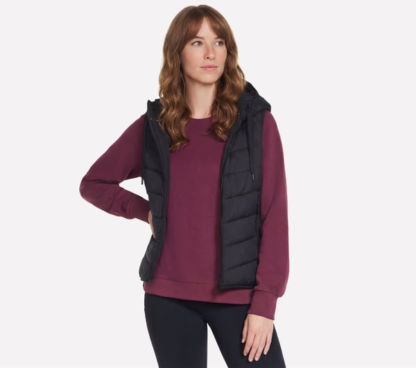 Performance Elite Cozy Fit Hooded Vest — BLACK