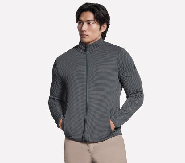 The Hoodless Hoodie Ottoman Jacket — GREEN / BLACK